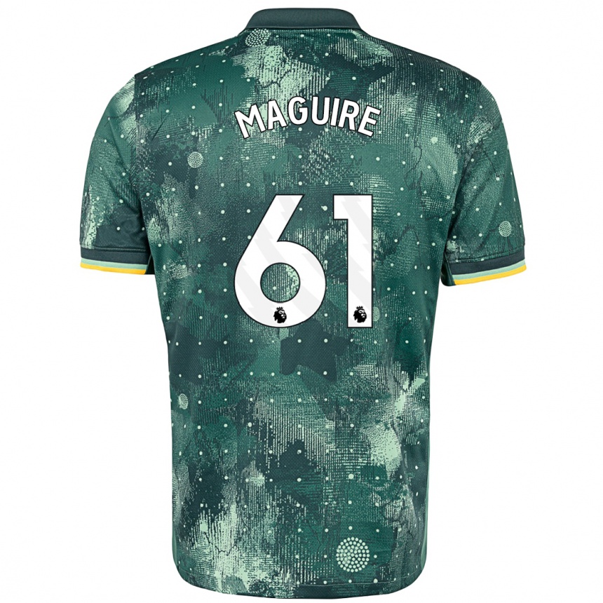 Enfant Football Maillot Aaron Maguire #61 Vert Menthe Troisieme 2024/25