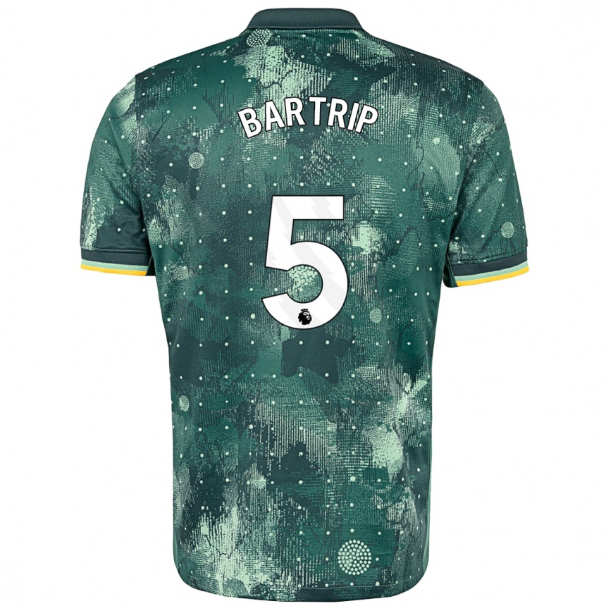 Enfant Football Maillot Molly Bartrip #5 Vert Menthe Troisieme 2024/25