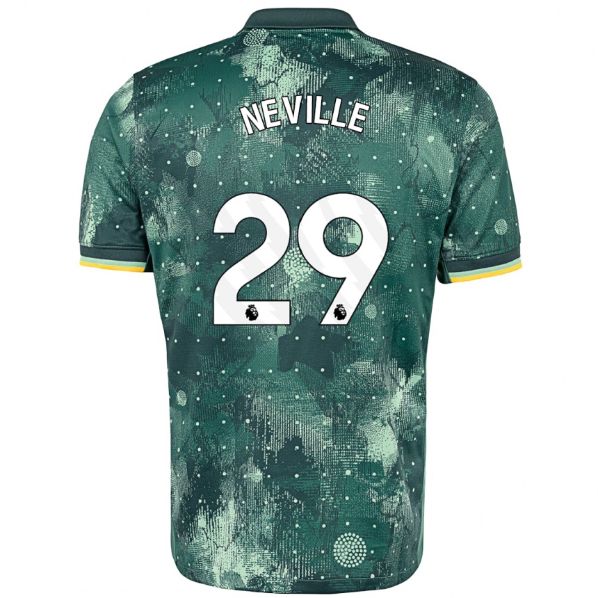 Enfant Football Maillot Ashleigh Neville #29 Vert Menthe Troisieme 2024/25