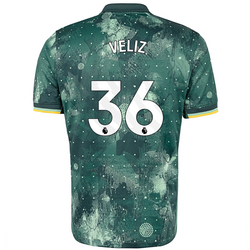 Enfant Football Maillot Alejo Véliz #36 Vert Menthe Troisieme 2024/25