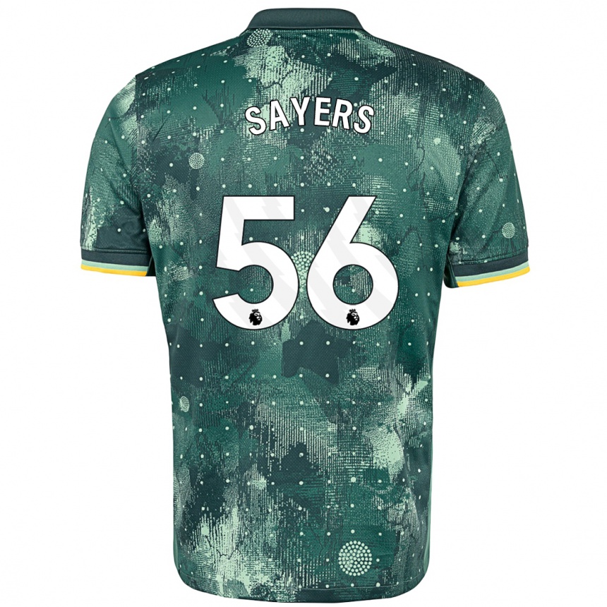 Enfant Football Maillot Charlie Sayers #56 Vert Menthe Troisieme 2024/25