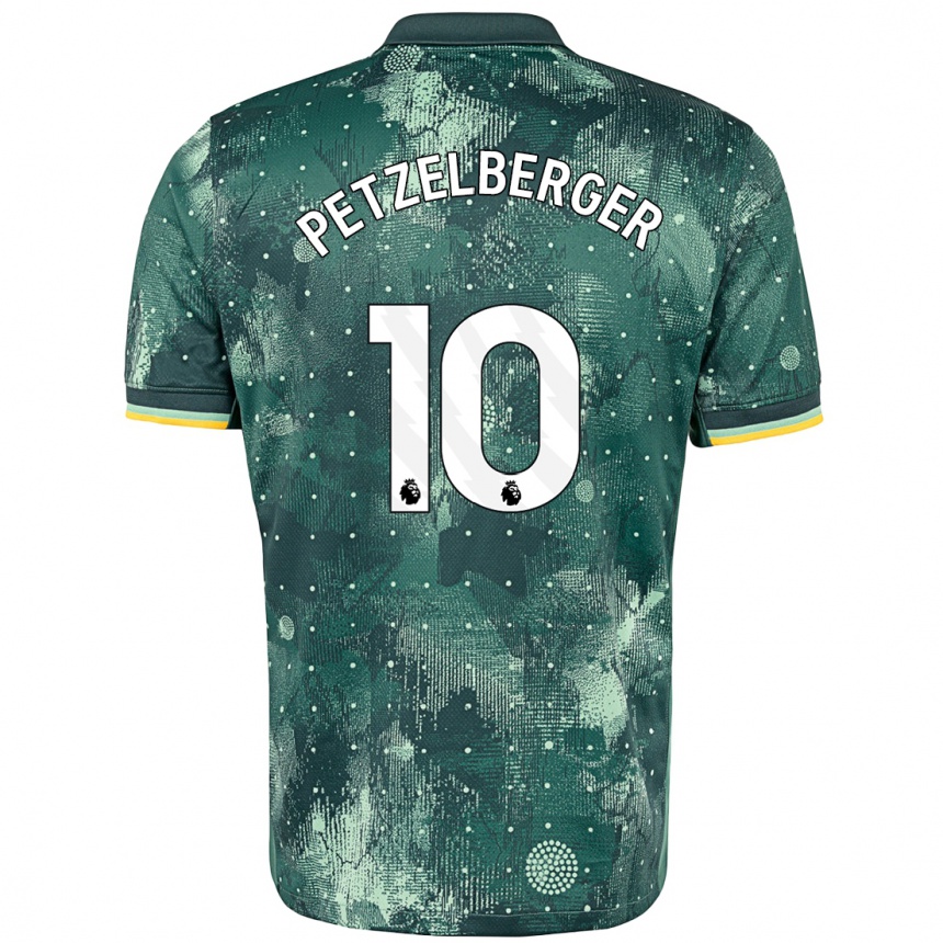 Enfant Football Maillot Ramona Petzelberger #10 Vert Menthe Troisieme 2024/25