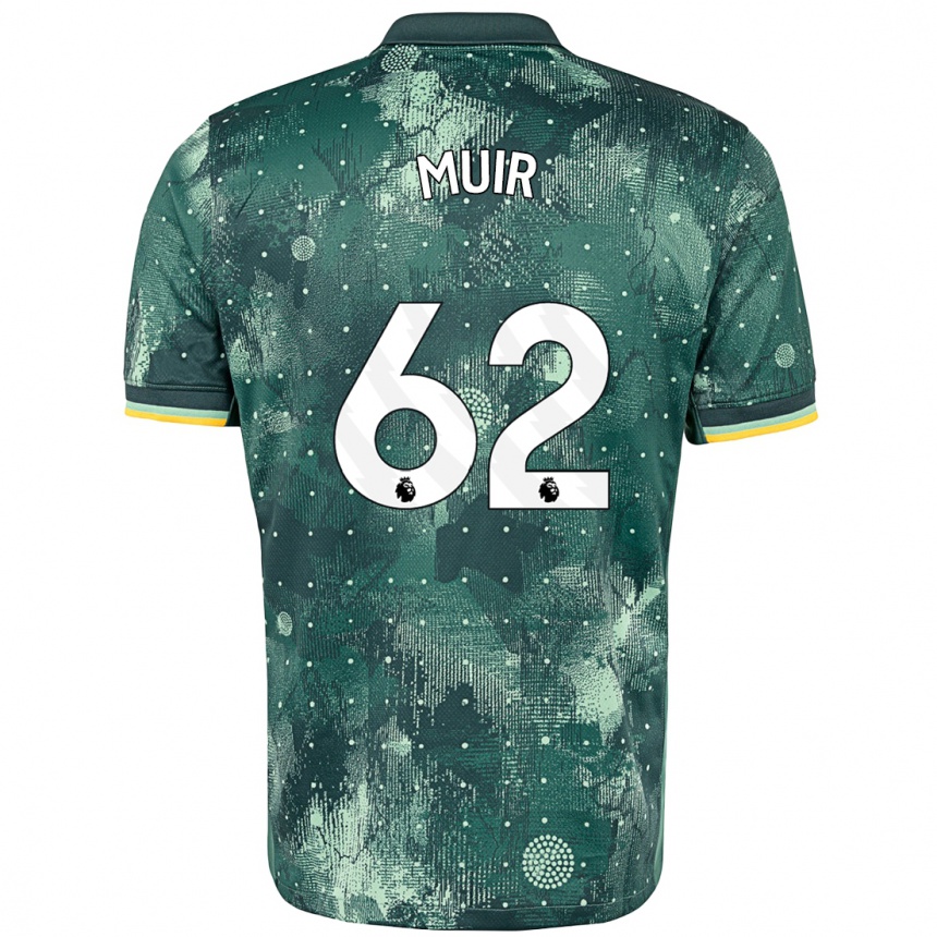 Enfant Football Maillot Marqes Muir #62 Vert Menthe Troisieme 2024/25