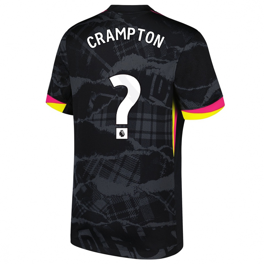 Enfant Football Maillot Kai Crampton #0 Noir Rose Troisieme 2024/25