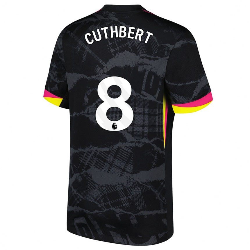 Enfant Football Maillot Erin Cuthbert #8 Noir Rose Troisieme 2024/25