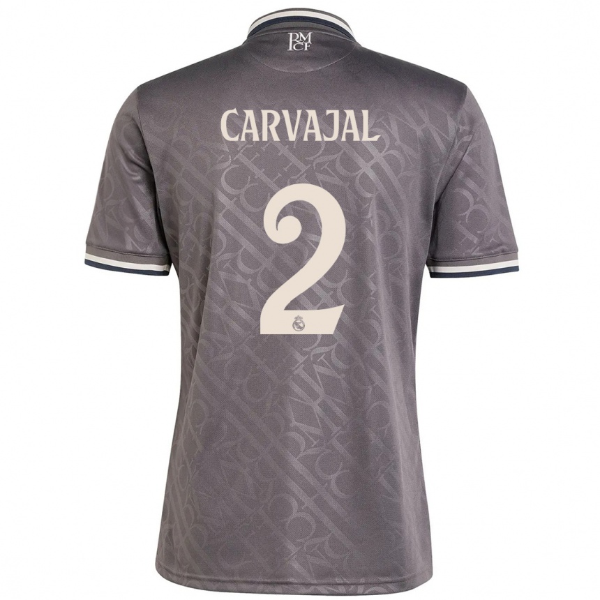 Enfant Football Maillot Daniel Carvajal #2 Anthracite Troisieme 2024/25