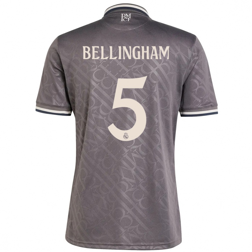 Enfant Football Maillot Jude Bellingham #5 Anthracite Troisieme 2024/25