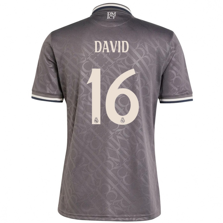 Enfant Football Maillot Antonio David #16 Anthracite Troisieme 2024/25