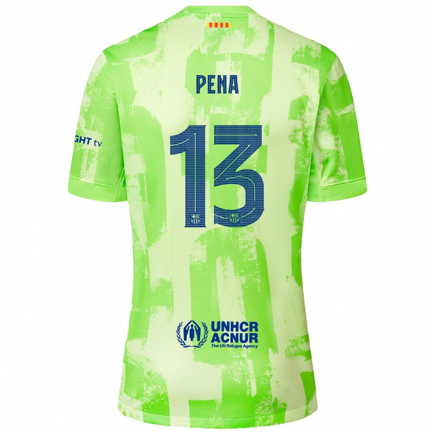 Enfant Football Maillot Inaki Pena #13 Citron Vert Troisieme 2024/25