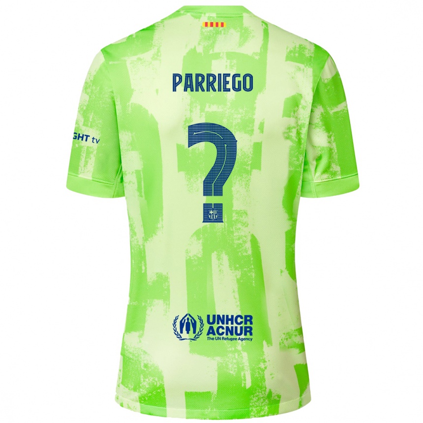 Enfant Football Maillot Marcos Parriego #0 Citron Vert Troisieme 2024/25