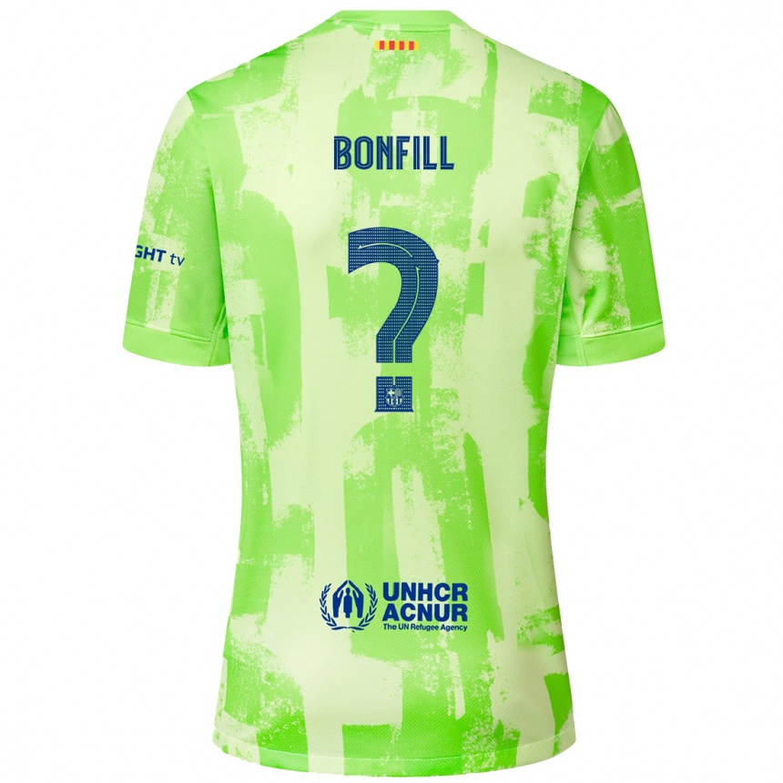 Enfant Football Maillot Max Bonfill #0 Citron Vert Troisieme 2024/25