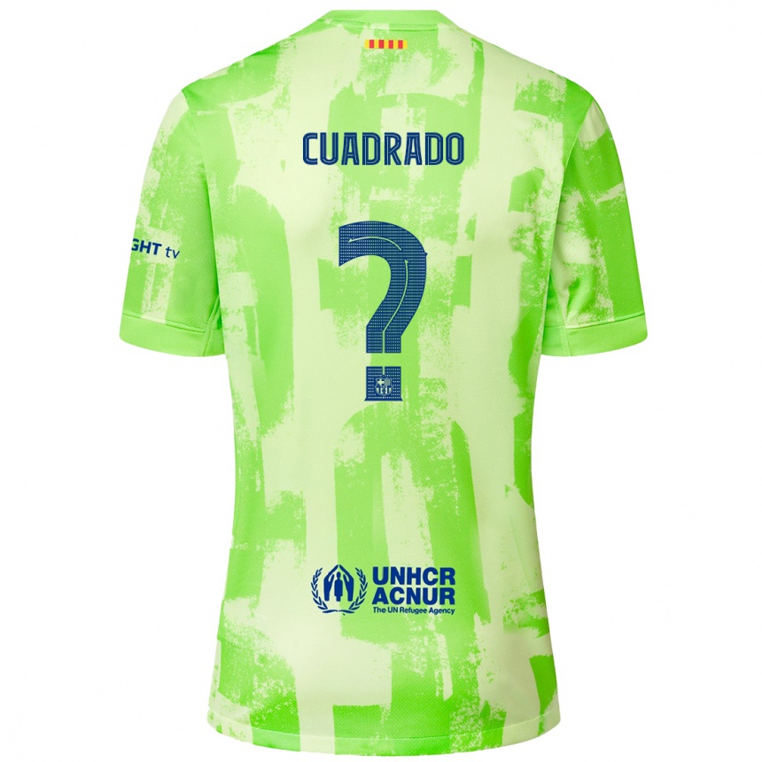 Enfant Football Maillot Adrián Cuadrado #0 Citron Vert Troisieme 2024/25