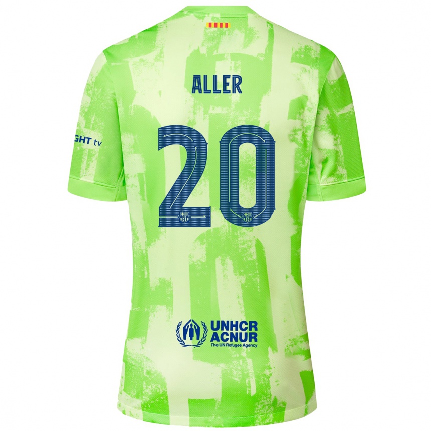 Enfant Football Maillot Eder Aller #20 Citron Vert Troisieme 2024/25