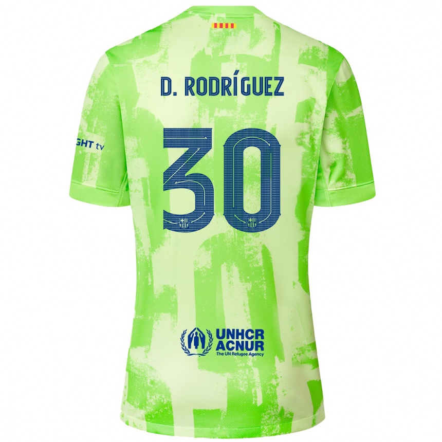 Enfant Football Maillot Dani Rodríguez #30 Citron Vert Troisieme 2024/25