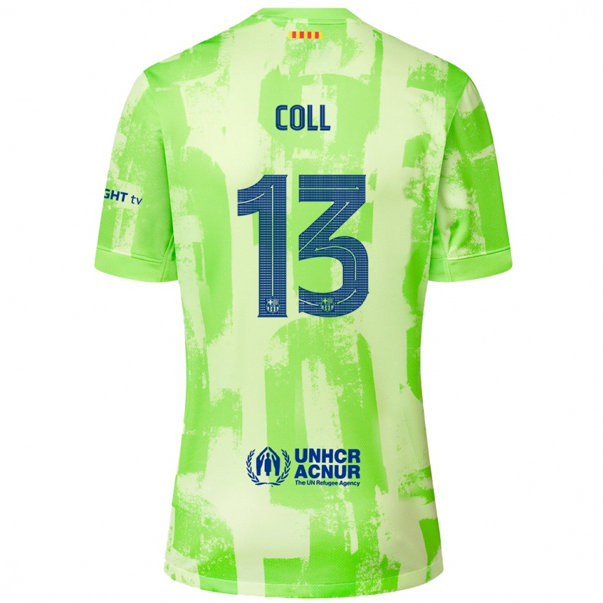 Enfant Football Maillot Cata Coll #13 Citron Vert Troisieme 2024/25