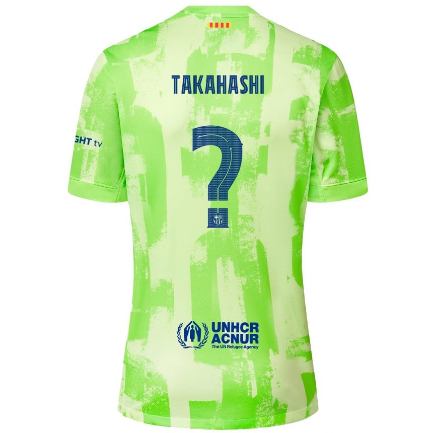 Enfant Football Maillot Niko Takahashi #0 Citron Vert Troisieme 2024/25