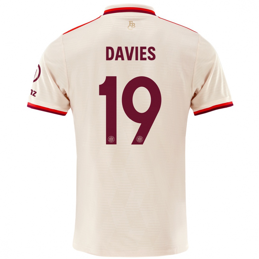 Enfant Football Maillot Alphonso Davies #19 Lin Troisieme 2024/25