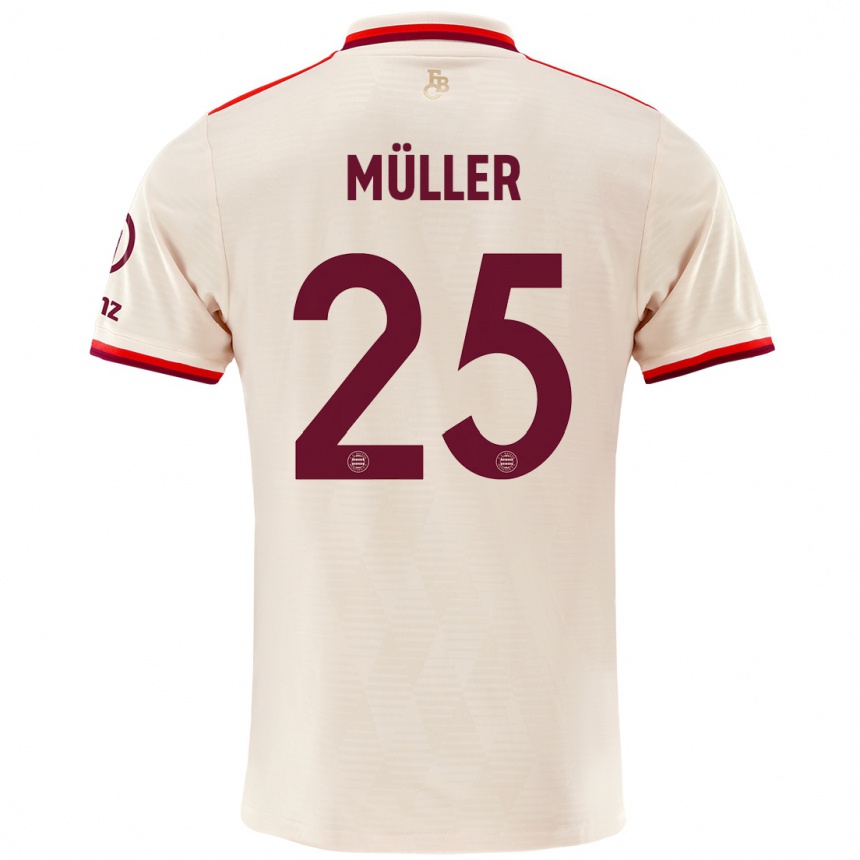 Enfant Football Maillot Thomas Muller #25 Lin Troisieme 2024/25