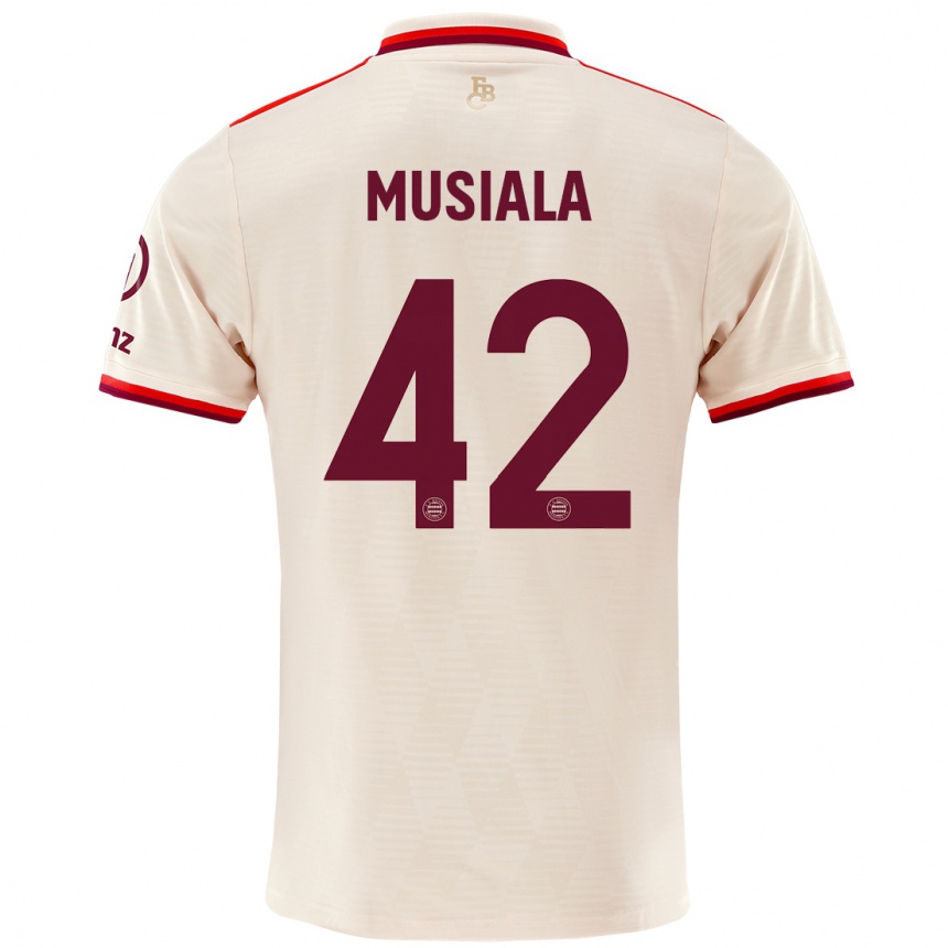 Enfant Football Maillot Jamal Musiala #42 Lin Troisieme 2024/25