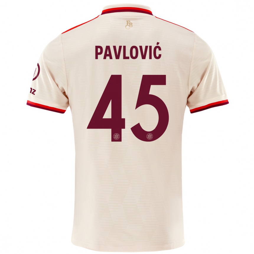 Enfant Football Maillot Aleksandar Pavlovic #45 Lin Troisieme 2024/25