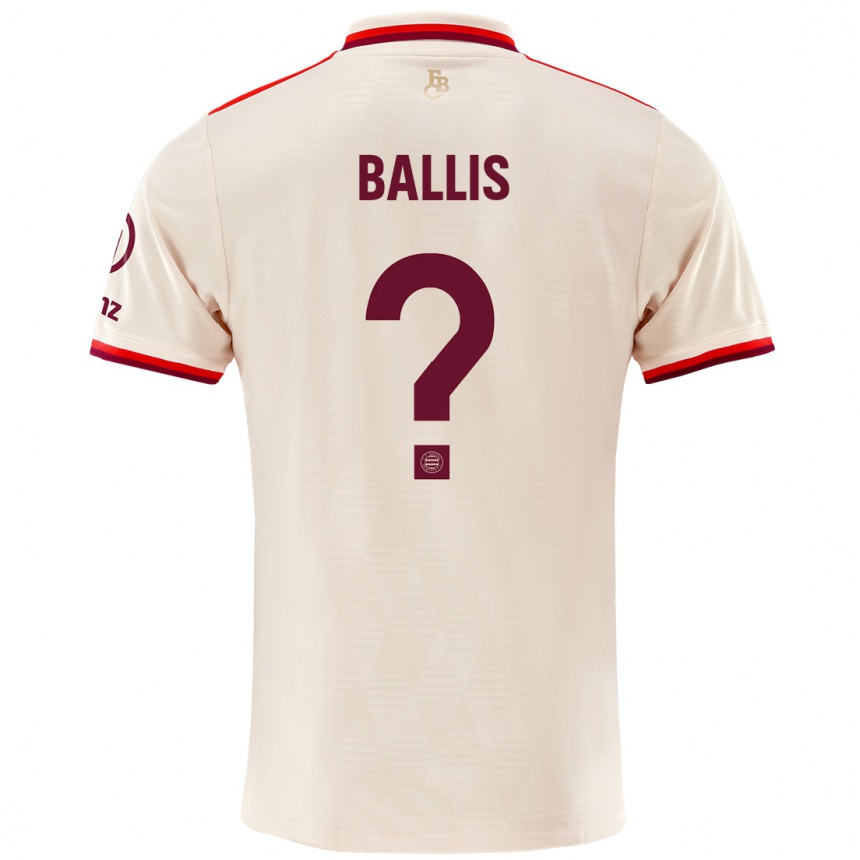 Enfant Football Maillot Benjamin Ballis #0 Lin Troisieme 2024/25