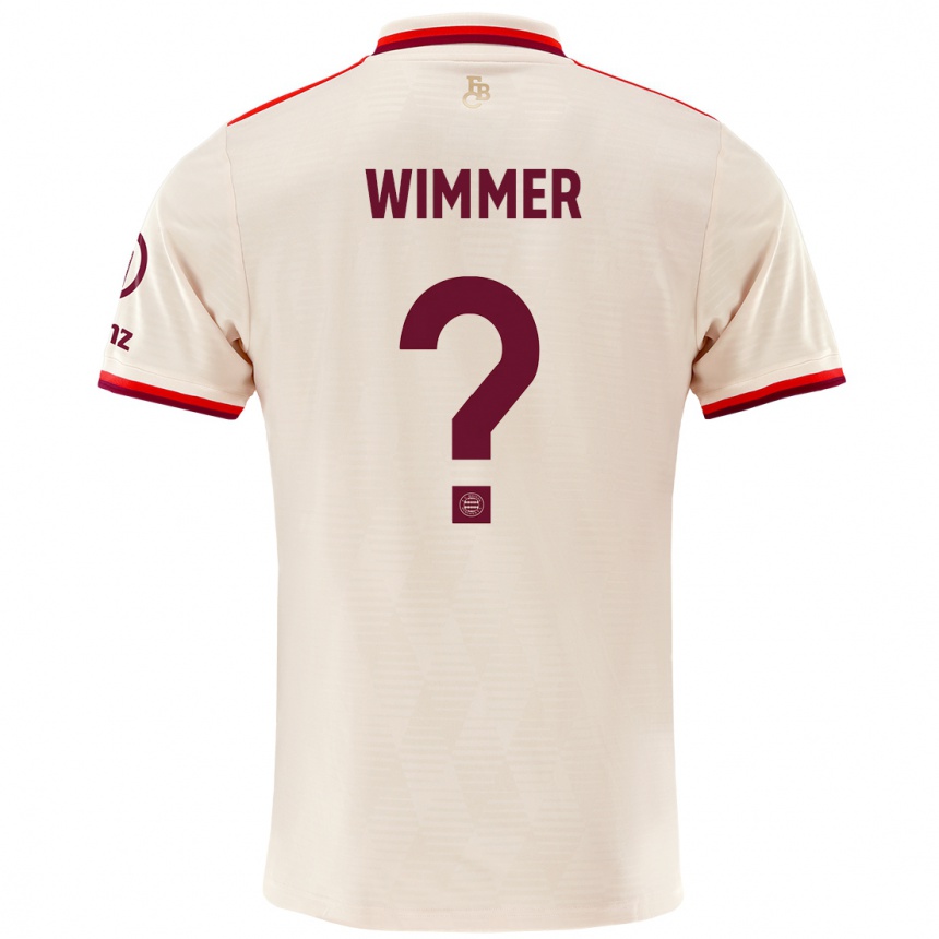 Enfant Football Maillot Benedikt Wimmer #0 Lin Troisieme 2024/25