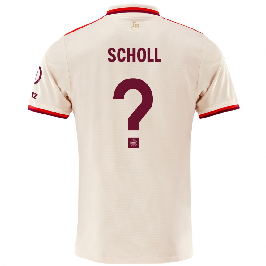 Enfant Football Maillot Paul Scholl #0 Lin Troisieme 2024/25