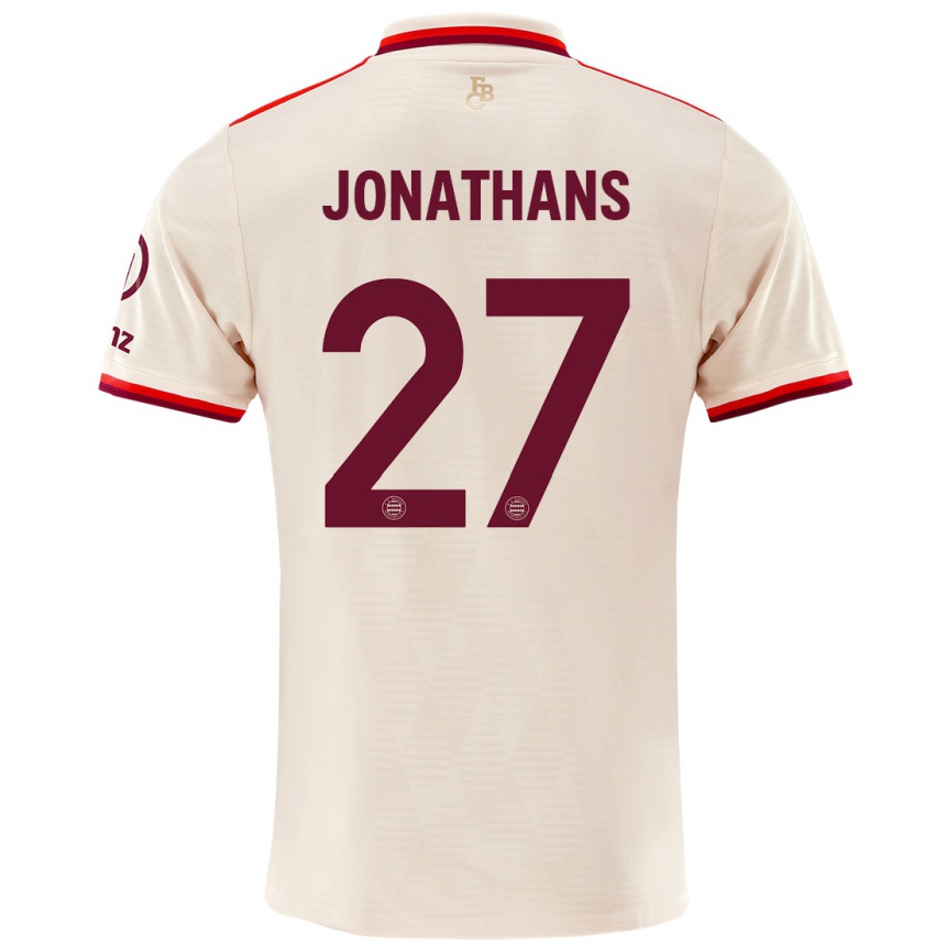 Enfant Football Maillot David Jonathans #27 Lin Troisieme 2024/25