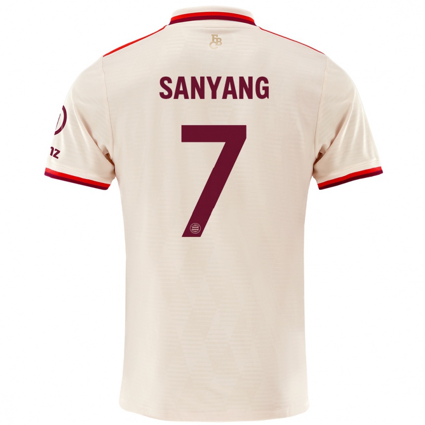 Enfant Football Maillot Mamin Sanyang #7 Lin Troisieme 2024/25