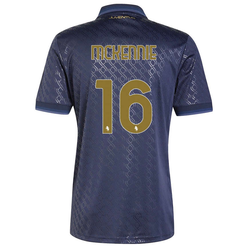 Enfant Football Maillot Weston Mckennie #16 Bleu Marine Troisieme 2024/25