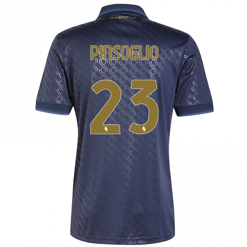 Enfant Football Maillot Carlo Pinsoglio #23 Bleu Marine Troisieme 2024/25