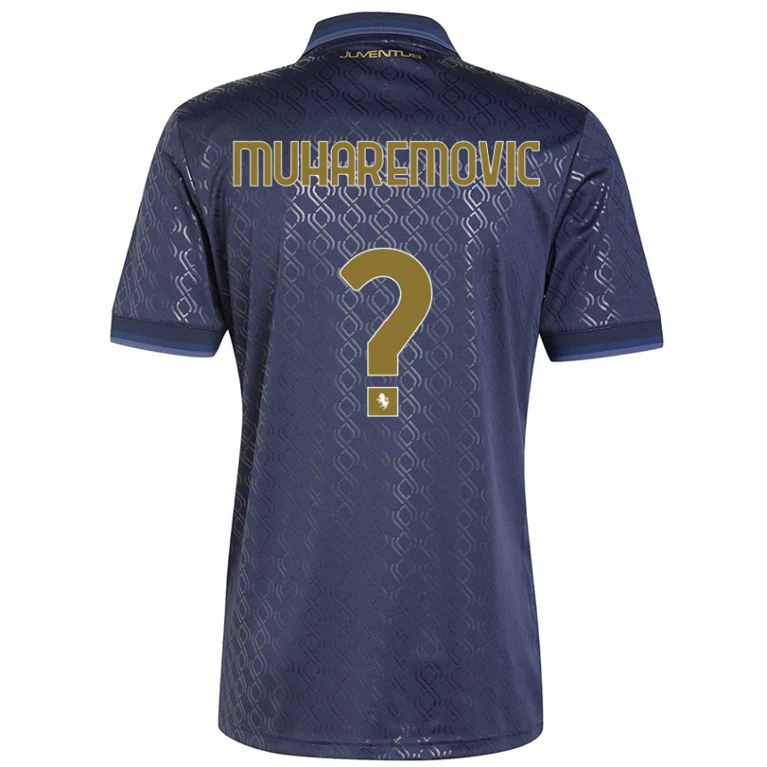 Enfant Football Maillot Tarik Muharemovic #0 Bleu Marine Troisieme 2024/25