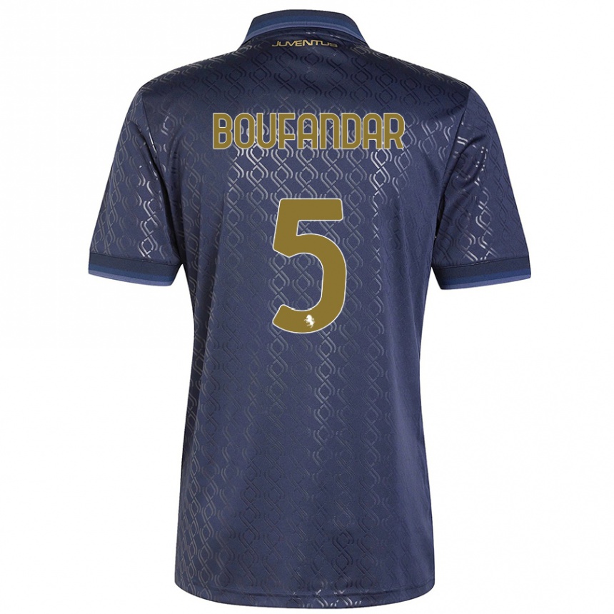 Enfant Football Maillot Adam Boufandar #5 Bleu Marine Troisieme 2024/25