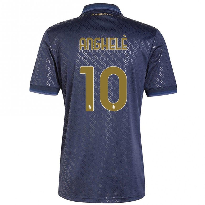 Enfant Football Maillot Lorenzo Anghelè #10 Bleu Marine Troisieme 2024/25