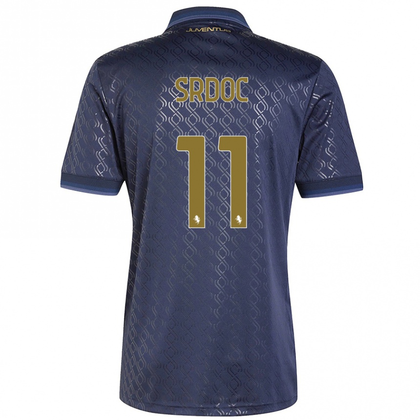 Enfant Football Maillot Ivano Srdoc #11 Bleu Marine Troisieme 2024/25