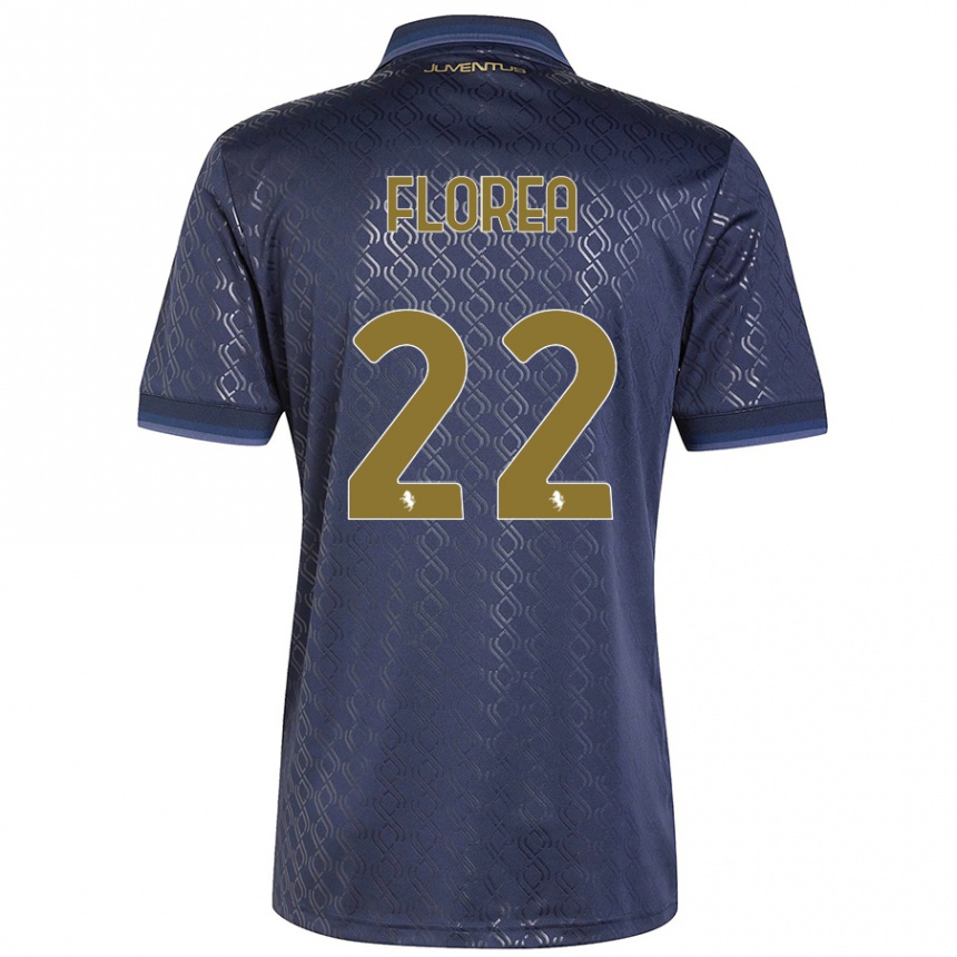 Enfant Football Maillot Andrei Florea #22 Bleu Marine Troisieme 2024/25