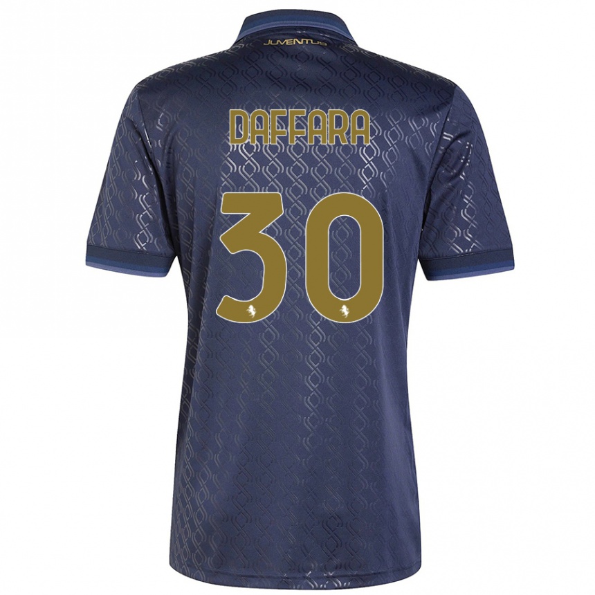 Enfant Football Maillot Giovanni Daffara #30 Bleu Marine Troisieme 2024/25