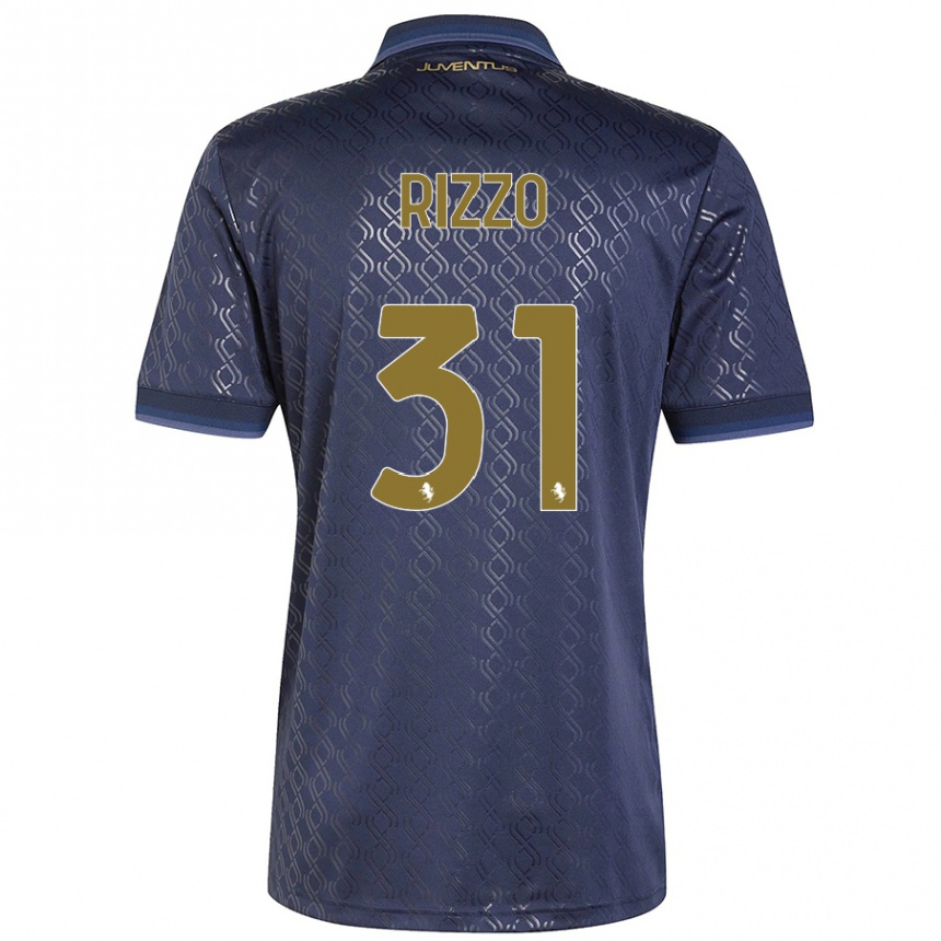 Enfant Football Maillot Niccolò Rizzo #31 Bleu Marine Troisieme 2024/25