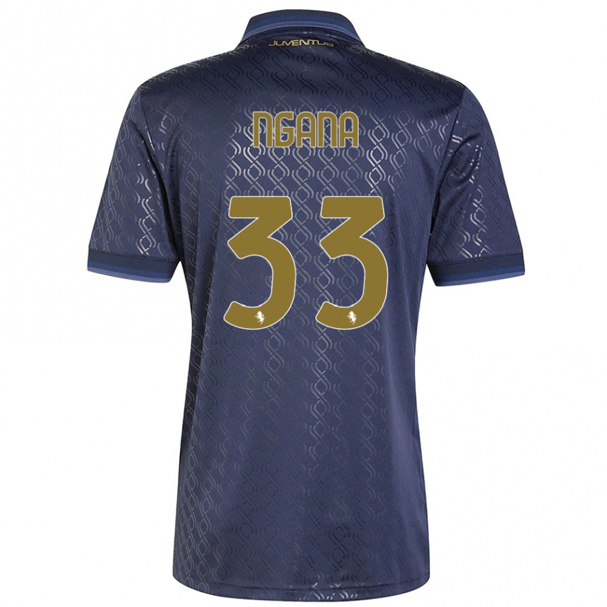 Enfant Football Maillot Valdes Ngana #33 Bleu Marine Troisieme 2024/25