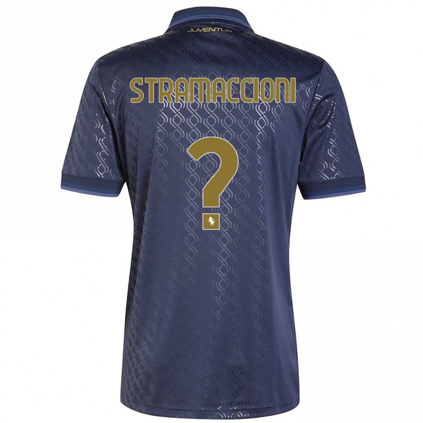 Enfant Football Maillot Diego Stramaccioni #0 Bleu Marine Troisieme 2024/25