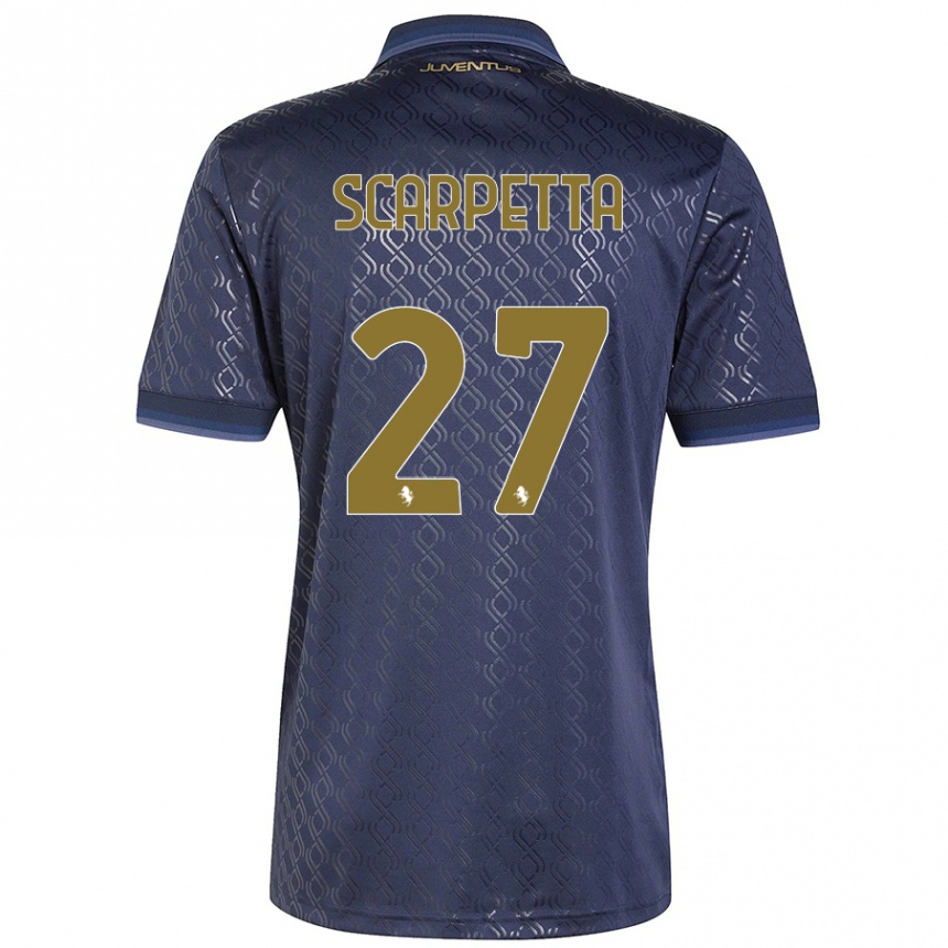 Enfant Football Maillot Jacopo Scarpetta #27 Bleu Marine Troisieme 2024/25