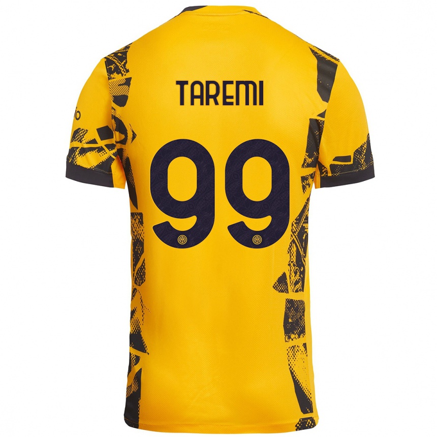 Enfant Football Maillot Mehdi Taremi #99 Doré Noir Troisieme 2024/25