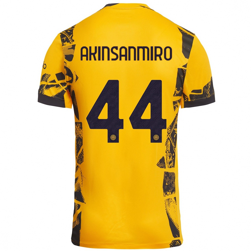 Enfant Football Maillot Ebenezer Akinsanmiro #44 Doré Noir Troisieme 2024/25