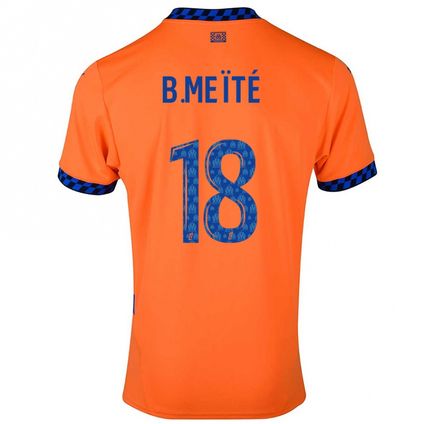 Enfant Football Maillot Bamo Meïté #18 Orange Bleu Foncé Troisieme 2024/25