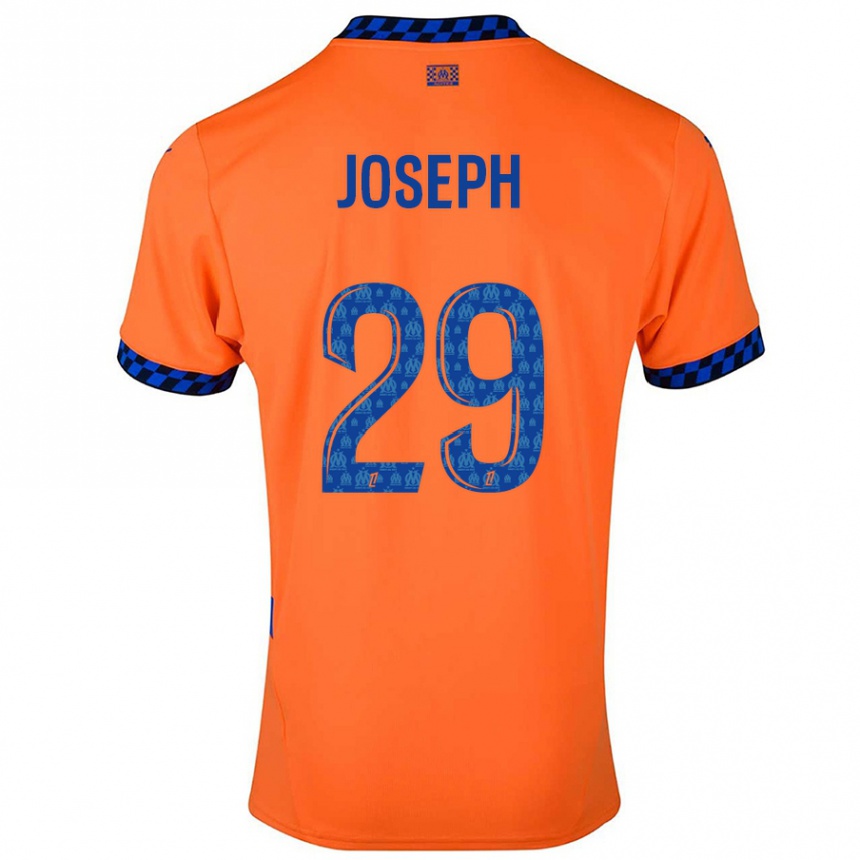 Enfant Football Maillot Darlina Joseph #29 Orange Bleu Foncé Troisieme 2024/25