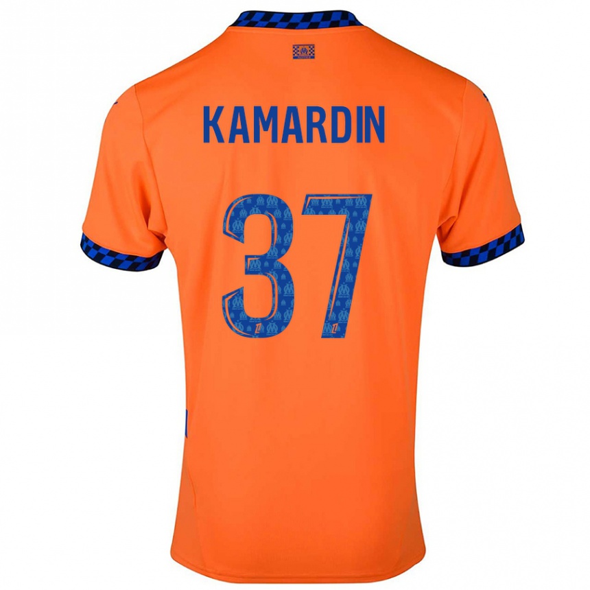 Enfant Football Maillot Aaron Kamardin #37 Orange Bleu Foncé Troisieme 2024/25