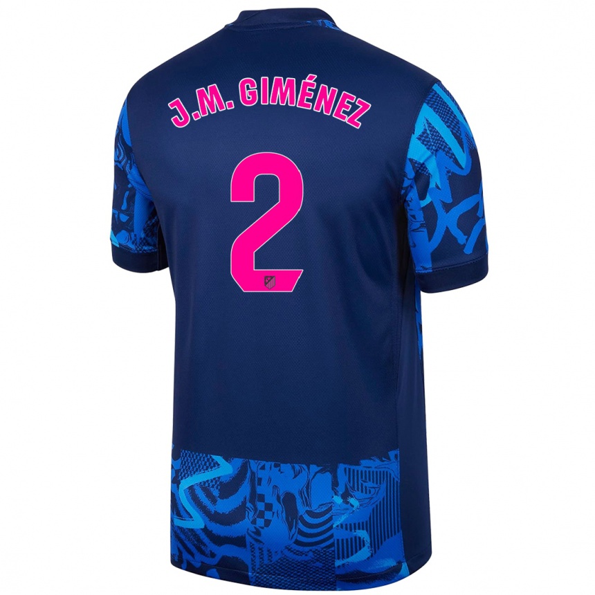 Enfant Football Maillot Jose Maria Gimenez #2 Bleu Royal Troisieme 2024/25