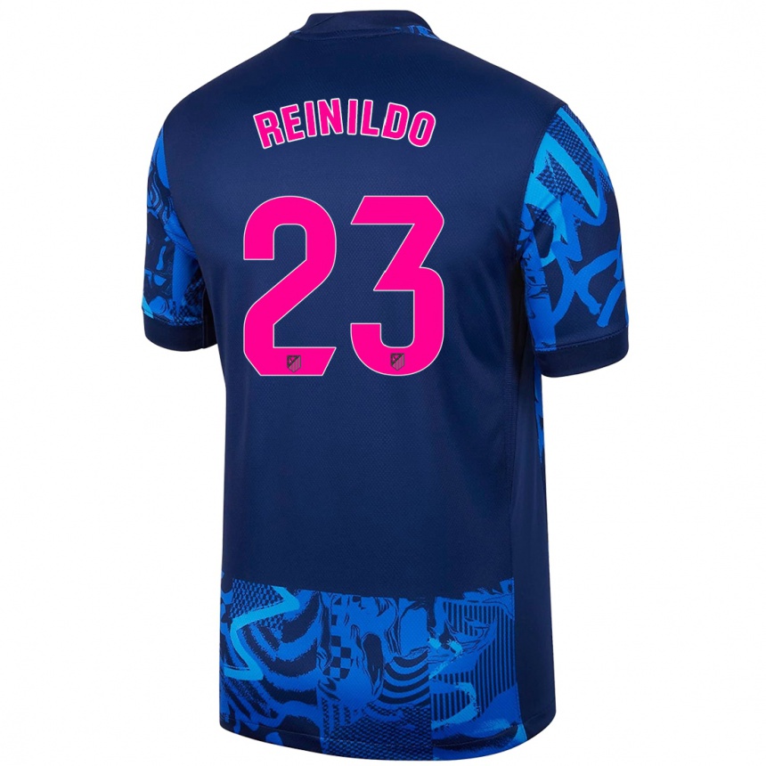 Enfant Football Maillot Reinildo Mandava #23 Bleu Royal Troisieme 2024/25