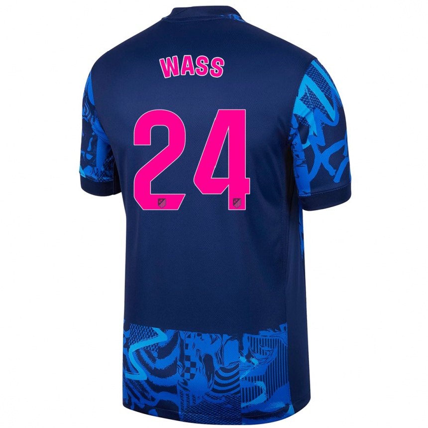 Enfant Football Maillot Daniel Wass #24 Bleu Royal Troisieme 2024/25