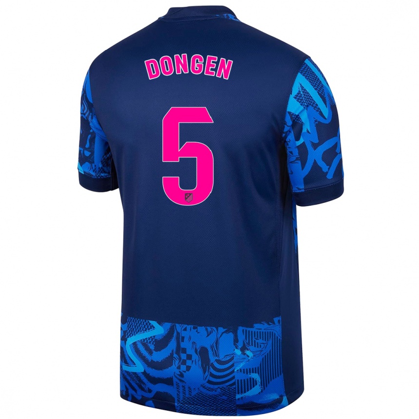 Enfant Football Maillot Merel Van Dongen #5 Bleu Royal Troisieme 2024/25